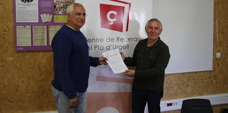 Els responsables de Mascançà Jaume Suau i Ton Solé presenten el concurs