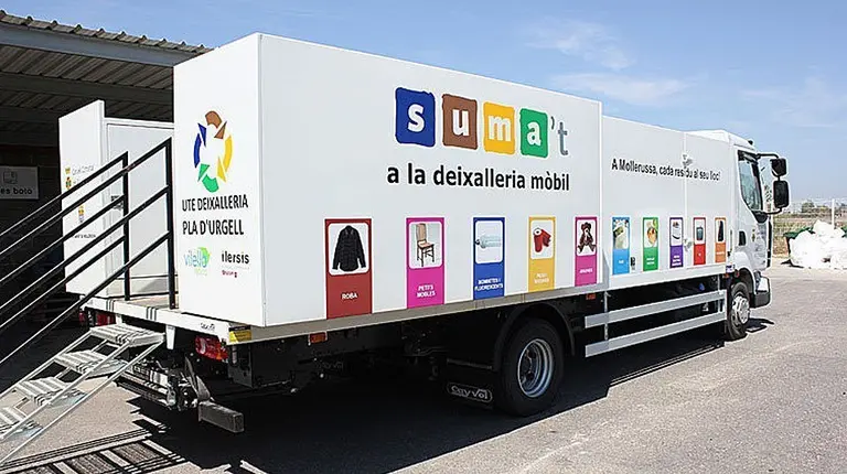 Deixalleria móbil que recorre el municipis del Pla d'Urgell