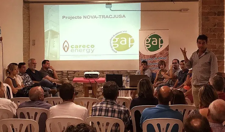 La reunió informativa dels socis de GAP Cooperativa sobre Nova Tracjusa