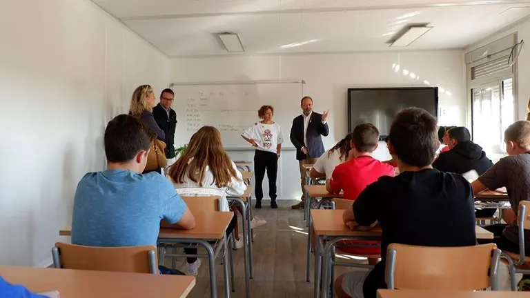 Visita Carles Vega INS Mollerussa