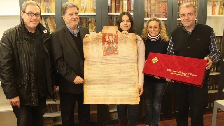 Presentació de l'edició limitada de la reproducció del pergamí targarí
