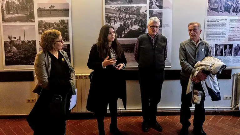 Acte inaugural de l'exposició al Casal Cívic de Tàrrega
