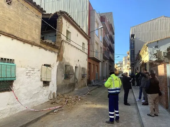 Toni Postius, visita de l'edifici del Secà de Sant Pere