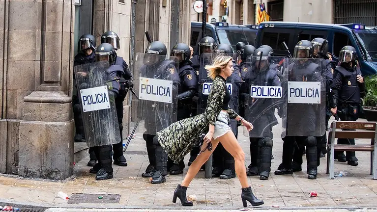 Fotografia de Pau Venteo que forma part del llibre Del procés a la revolta. (Pagès Editors)