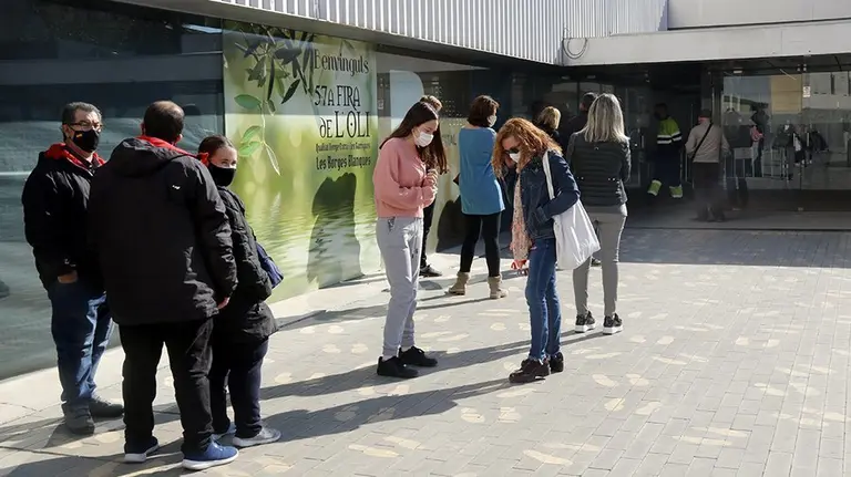 El cribratge dut a terme al pavelló de l'Oli de les Borges Blanques @AnnaBerga
