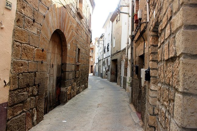 Imatge del carrer Vileta d'Alfés @TurismeAlfés