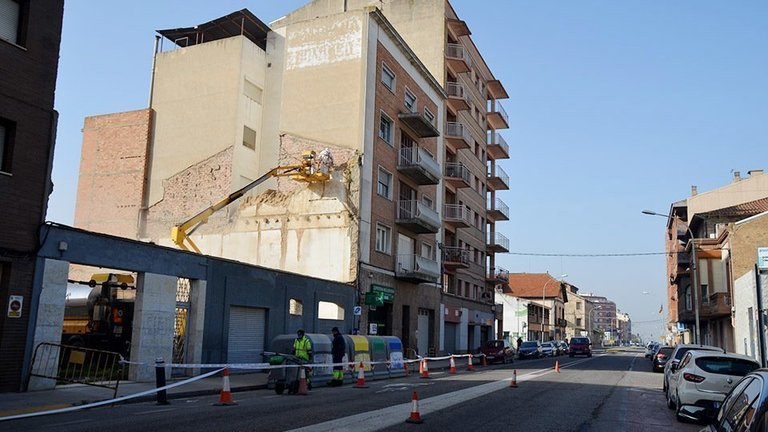 Les obres del nou pàrquing a Ferrer i Busquets @Territoriscat