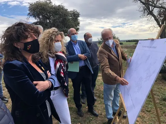 La consellera Teresa Jordà, la concentració parcel·laria Agramunt @Agricultura