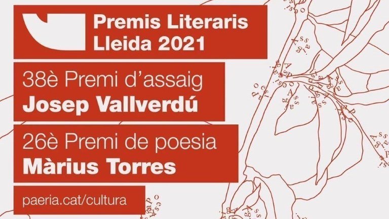 L’Ajuntament de Lleida i l'Institut d’Estudis Ilerdencs de la Diputació de Lleida obren fins al 10 de setembre del 2021 el termini per presentar treballs per optar al 38è Premi d’assaig Josep Vallverdú i al 26è Premi de poesia Màrius Torres