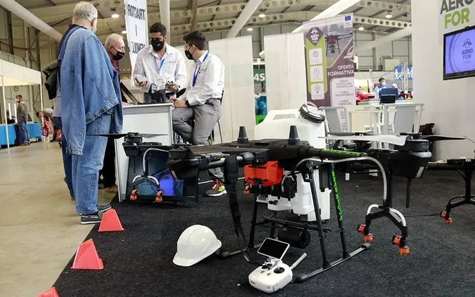 Mostra d'un dron per aplicar fitosanitaris als conreus @AnnaBerga