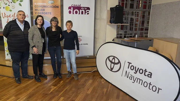 Gimena, Gomà, Castro i Fillat presenten la Jornada Comunicació, Dona i Esport ©JosepAPérez