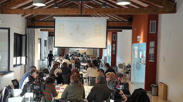 Imatge dels tallers que es van celebrar al Congrès de Fires ©FEFIC