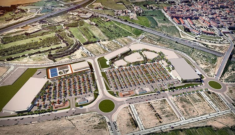 Terrenys on es projecta el parc comercial a Torre Salses ©Eurofund