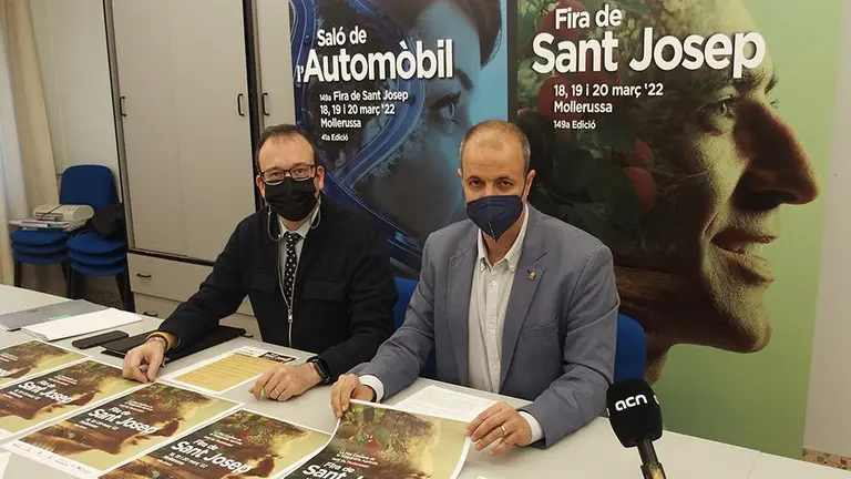L'alcalde Marc Solsona i el director de Fira de Mollerussa Xavier Roure @Fira
