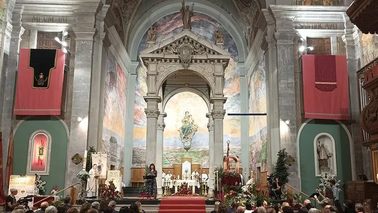 L'alcaldessa Alba Pijuan en l'acte inaugural dels murals ©AnnaBerga