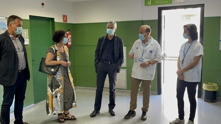Visita del conseller de salut, Josep Maria Argimon al CAP d'Almacelles ©AjAlmacelles
