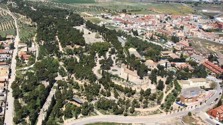 Vista aèria del Parc de Sant Eloi. Fotografia: Ajuntament de Tàrrega.