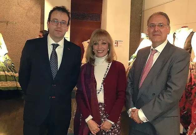 Marc Solsona presideix l'acte inaugural de l'exposició a Madrid.