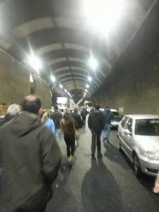 Interior túnel del Bruc Foto: Xavi Pineda @XaviPineda1