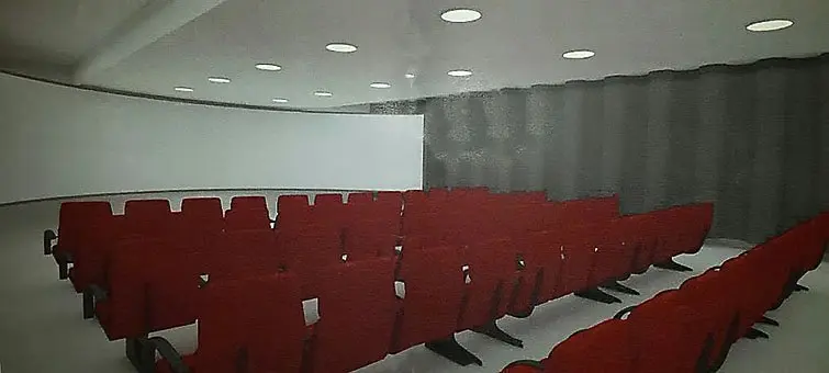 Imatge virtual de la Sala d'Immersi&oacute; audiovisual Vila-sana