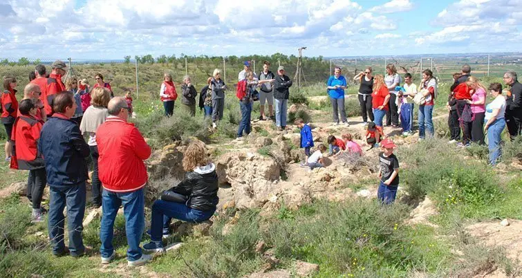 Visita en el jaciment iber del Tossal de les Tenalles @Territoriscat