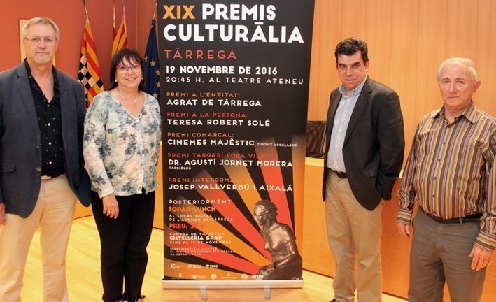 Rosa Maria Perelló, Salvador Bonjoch, presenten els premis Culturàlia