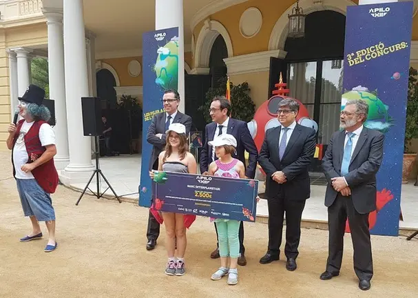 Els representants de l'escola Els Set Focs, de Bellaguarda