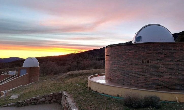La posta de sol des del Parc Astronòmic del Montsec