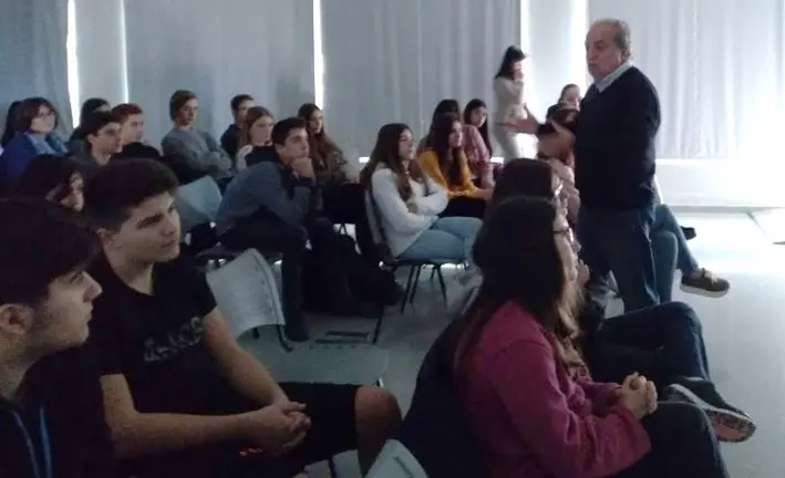 La xerrada de Xavier Vilella a INS Ermengol IV de Bellcaire