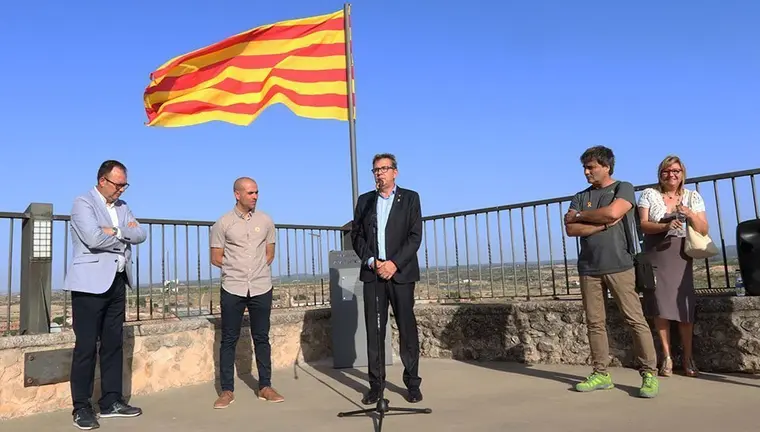 El municipi d'Arbeca va inaugurar el Mirador de l'1 d'Octubre