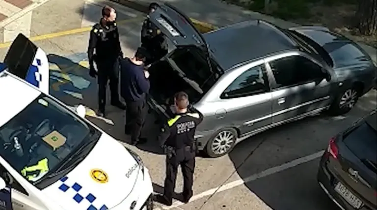 Actuaci&oacute; de la Policia Local de Mollerussa