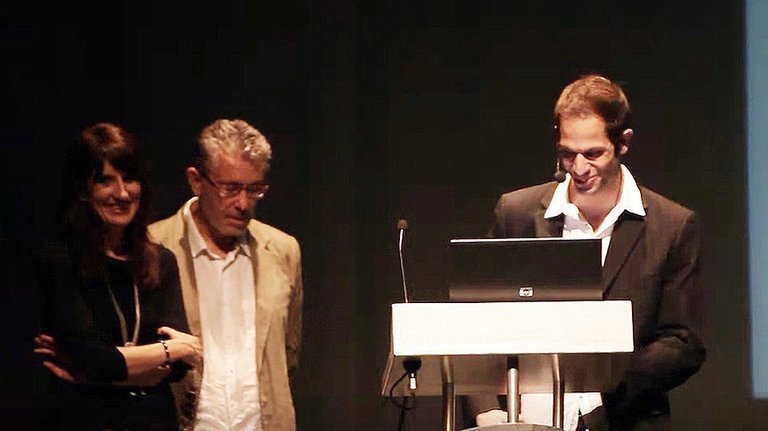 Esther Barta, Josep A. Pérez i Robert Garcia, fundadors de Territoris