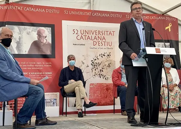 Joan Talarn inaugura la Universitat Catalana d'Estiu
