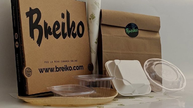 Els nous envasos compostables de Pizzeria Breiko