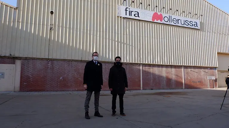 Marc Solsona i Joel Bastons en els Pavellons Firals de Mollerussa