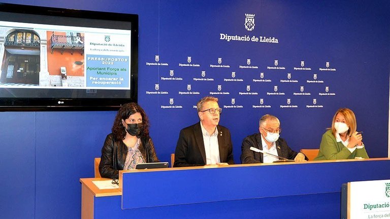 Presentació del pressupost del 2021 de la Diputació de Lleida ©Diputació