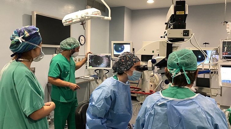 Quiròfan d'oftalmologia de l'Hospital Arnau de Vilanova ©HUAV