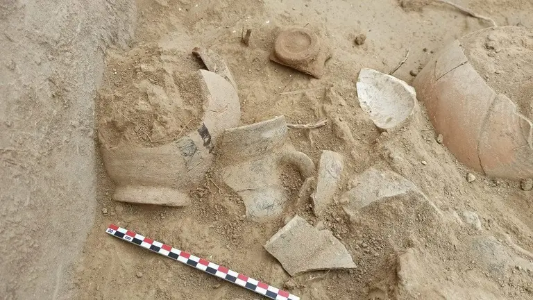 Restes arqueològiques trobades al Castell d'Aitona ©AjAitona