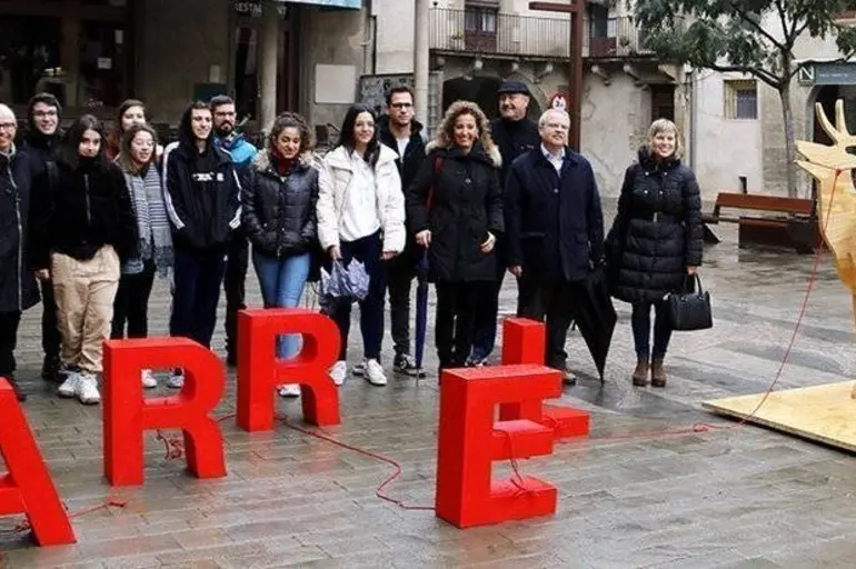 Alumnes de l'Escola d'Art Leandre Cristòfol de Lleida revitalitzen el centre de Cervera Alumnes de l'Escola d'Art Leandre Cristòfol de Lleida revitalitzen el centre de Cervera