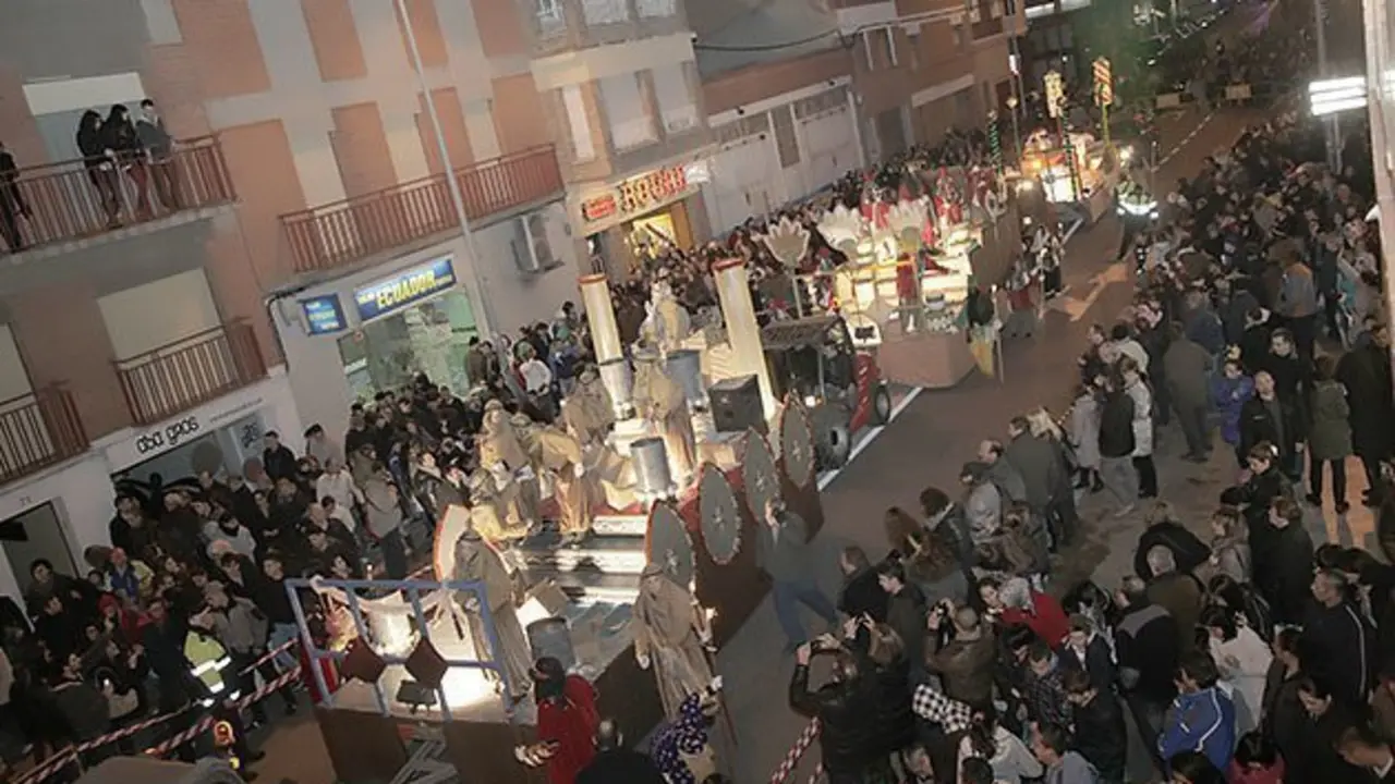 Cavalcada de Reis 2014 al municipi de Mollerussa.