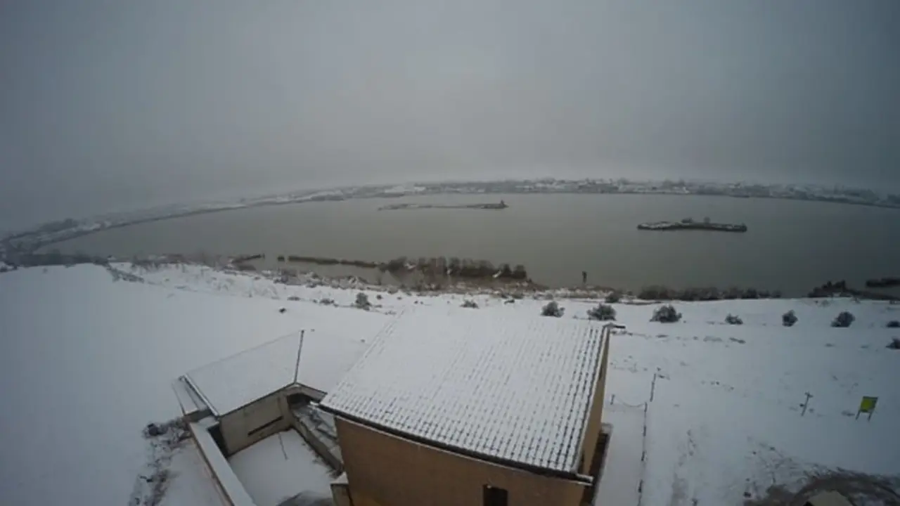 Estany d&#39;Ivars i Vila-sana nevada 4 febrer.