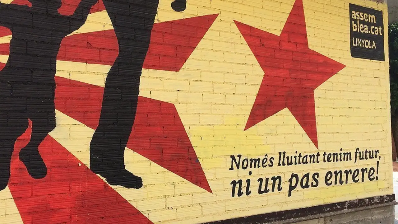 Imarge del mural a Linyola