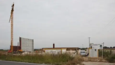 Terrenys en els que està prevista la construcció de la planta de biomassa.