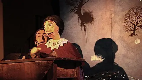 Imatge de l&#39;espectacle La missa de Sant Ximplí, que es va representar a Fondarella.