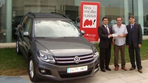 El director de Fira de Mollerussa Poldo Segarra va lliurar el premi.