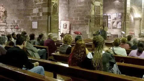 Joan Yeguas en una de les intervencions a la Jornada de Patrimoni.