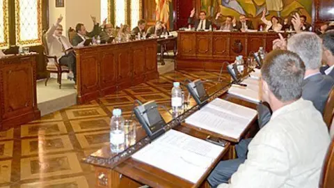 Imatge de la sessió plenària de la Diputació de Lleida.