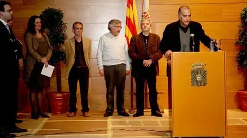 Acte de lliurament del premi de Novel·la Breu Ciutat de Mollerussa del 2011.
