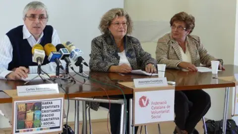 Representants de les plataformes que formen part de la Comissió.