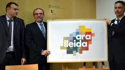 El president Joan Reñé, i el director del Patronat de Turisme, Jordi Blanch.
